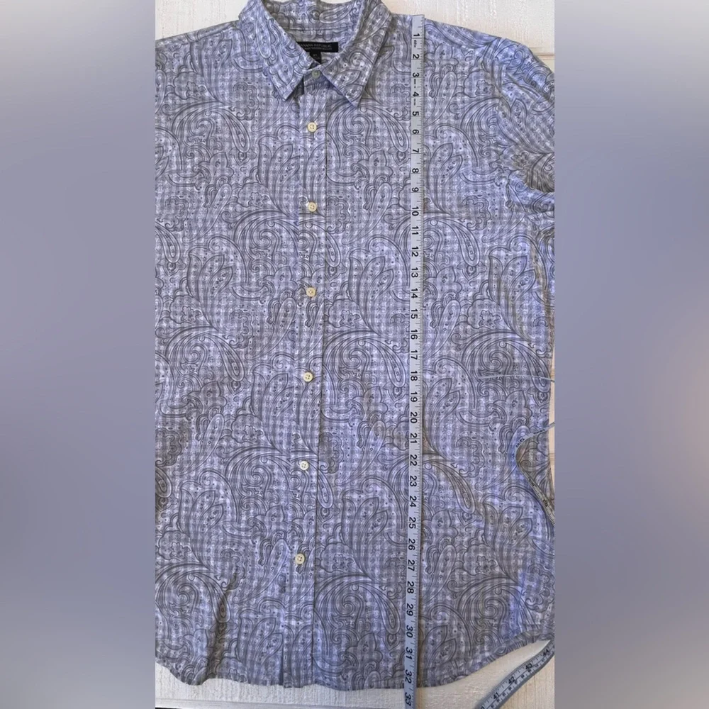 Banana Republic Men’s‎ Paisley Button Down Tailored Slim Fit Size XL